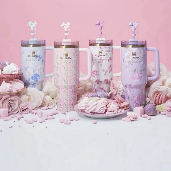 NWT Loveshackfancy x Stanley 40oz Tumbler in Ribbon rosa - Picture 7 of 7